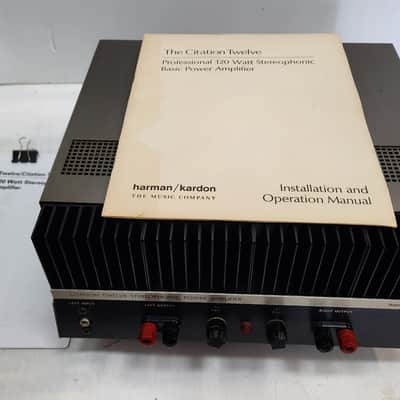 Harman Kardon Vintage Citation Twelve, Solid State Stereo Power amp 2 x 60 watts 8 Ω , 1976 image 6
