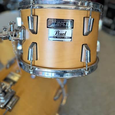 Pearl 12/14/18 World Series Drum Set - Natural Satin image 3