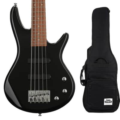 Ibanez miKro GSRM25 5-string Bass Guitar and Gig Bag - Black image 2