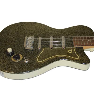 Danelectro 56-U3 Reissue Gold Sparkle Electric Guitar | Reverb