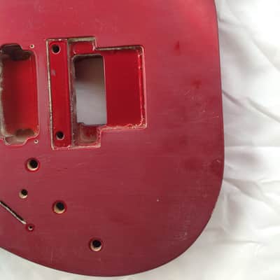 1987 Kramer Pacer Custom II Guitar body - Left Handed - Red image 5