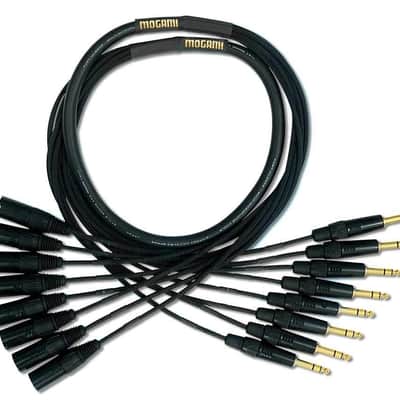 Mogami Gold 8 TRS-XLRM-10 Audio Adapter Snake Cable, 8 Channel Fan-Out, 1/4" TRS Male Plug to XLR-Male, Gold Contacts, Straight Connectors, 10 Foot image 2