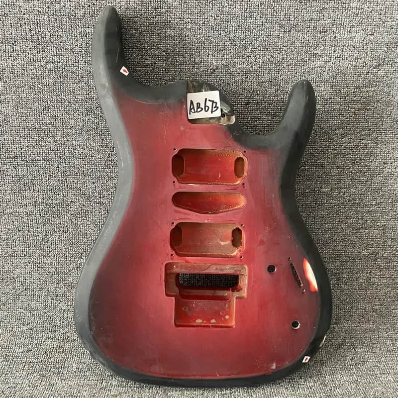 HSH Basswood Guitar Body in Red Burst image 1