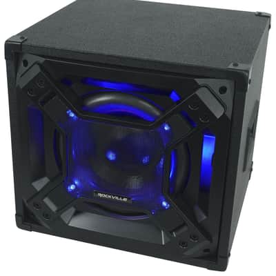 Rockville BASS BLASTER 10 10" 750w Powered Home Audio Subwoofer Theater Sub+LED image 3