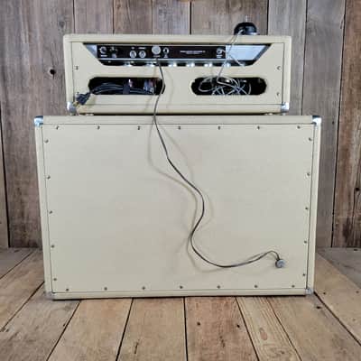 Fender  Bandmaster 6G7 1961 Vintage Amp w/ Tone Ring Cab - White image 6