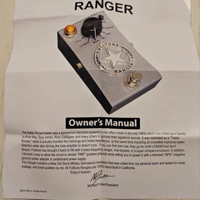 Fulltone Custom Shop Ranger Treble Booster Preamp Clean Boost Overdrive image 11