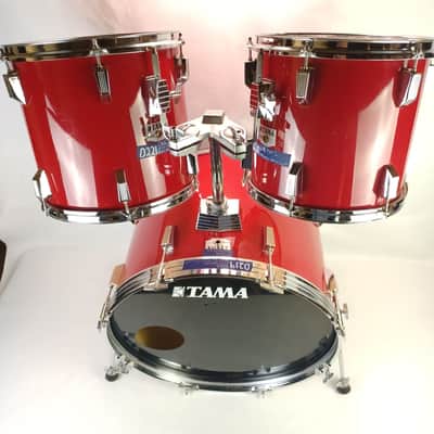 Tama 12x13" Rockstar Pro Tom Drum Fire Storm Red Japan Vintage 80s MIJ Rack/Ride image 10