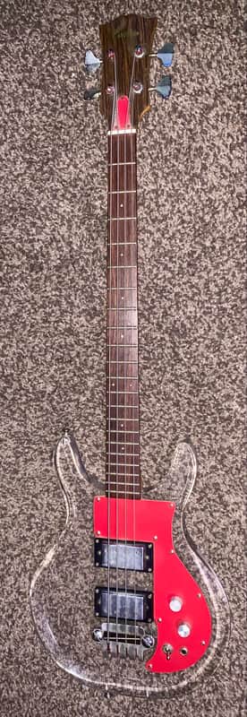 Vintage 1960’s Conrad acrylic electric Bass Guitar made in japan - Good