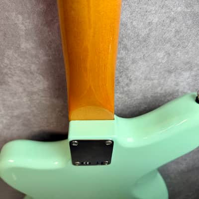 Fender CME Exclusive Classic Player Jazzmaster with Pau Ferro Fretboard 2018 - Surf Green Locking Tuners/Upgraded Pickups and Hard Case image 11