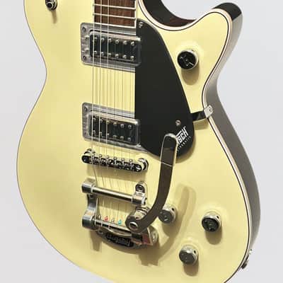 Gretsch G5230T Electromatic Jet FT Single-Cut w/ Bigsby Electric Guitar - Two-Tone Vintage White/London Grey image 5