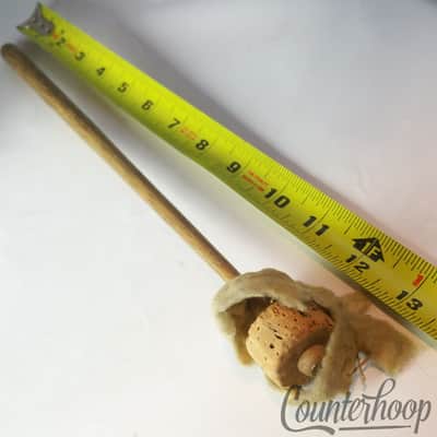 Wood Handle Mallet with Cork Head re-Felt Project Vintage unmarked image 2