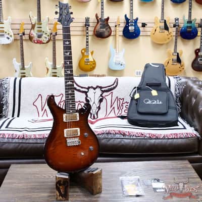 Paul Reed Smith PRS Wild West Guitars Special Run CE 24 Painted Black Neck 57/08 Pickups Violin Amber Sunburst 7.95 LBS image 4
