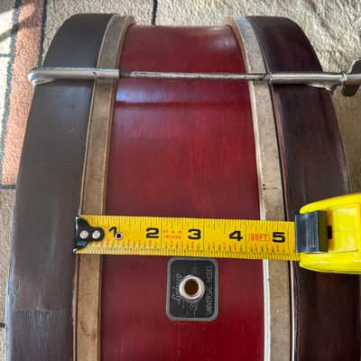 Ludwig Pioneer Bass Drum 1920’s - Mahogany Red image 9