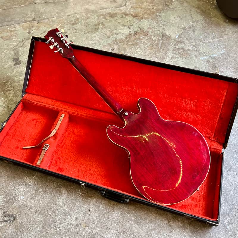 Greco SA-550 c 1975 - Cherry es-335 tdc original vintage MIJ Japan