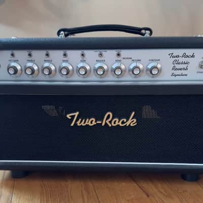 Two Rock Classic Reverb Signature 50 Watt Head with 1x12 Speaker Cabinet 2017 - Black Tolex image 2