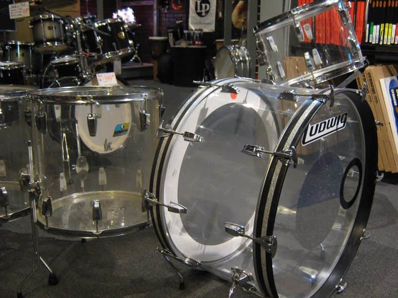 1970's Ludwig Vistalite Bonham Setup 26/14/16/18 Factory Virgin Bass! Rare! image 1