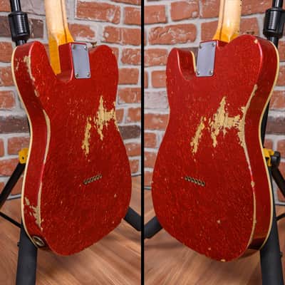 Fender Custom Shop Telecaster Relic Red Sparkle 2013 w/OHSC image 13