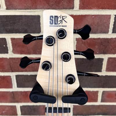 Ibanez Premium SoundGear SR5FMDX2NTL, 5-String, Natural Low Gloss, Nordstrand Pickups, Gig Bag image 5
