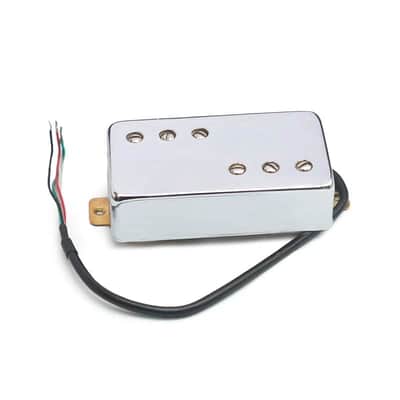 Guitar Neck and Bridge Chrome Humbucker Pickups Set image 3