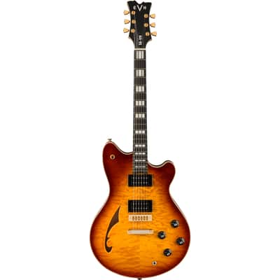 EVH SA-126 Special, QM Semi-Hollow Electric Guitar - Tobacco Sunburst image 2