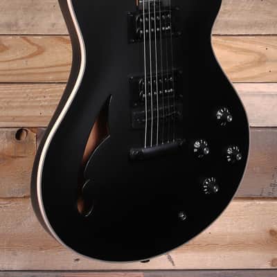 EVH SA-126 Special Semi-Hollow Electric Guitar Stealth Black w/  Case image 2