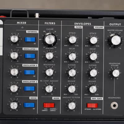Moog Minimoog Voyager Electric Blue Edition Analog Synthesizer #59445 image 4