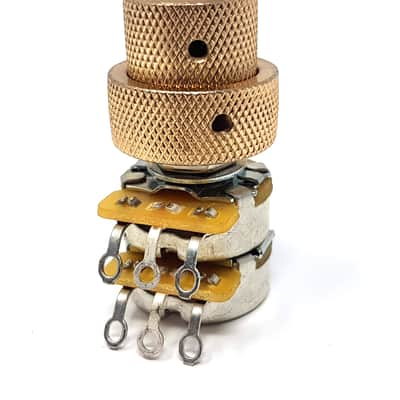 Brio Concentric Stacked Knobs for Jazz Bass Gold Nickel Black image 9