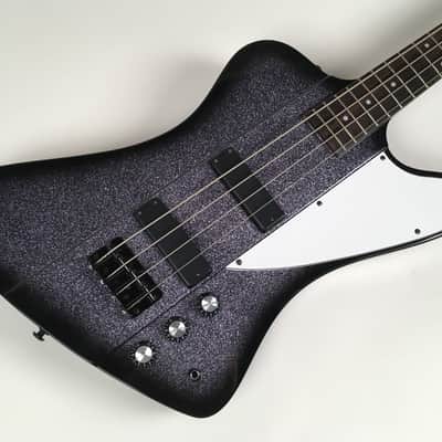 Bell & Hern Custom "Thunderdome" Set Neck 4 String Industrial Sparkle Bass - Heavy Sixx Vibes image 1