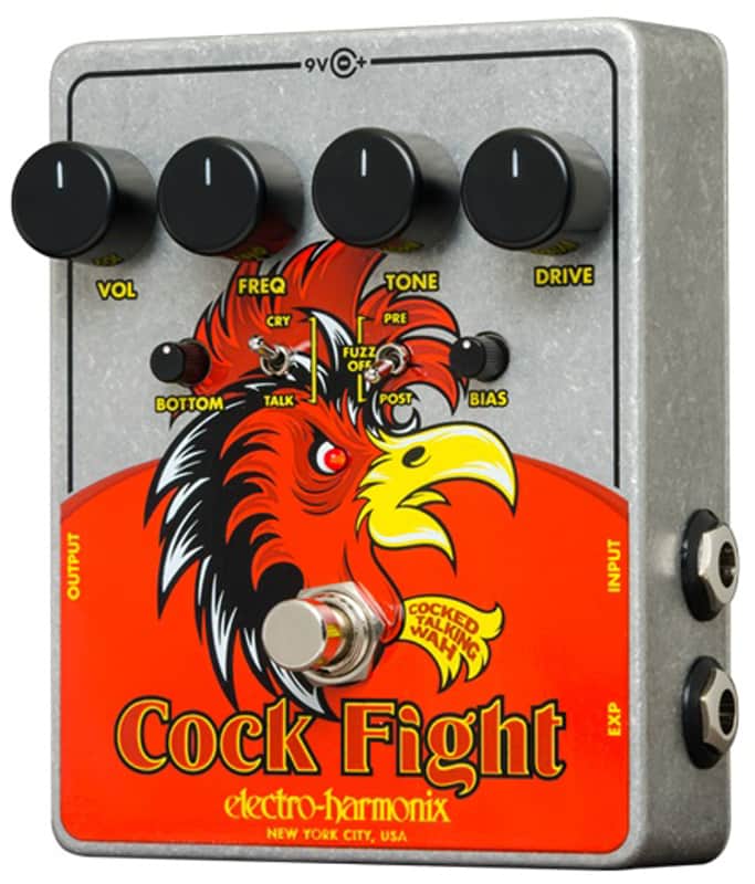 Electro Harmonix Cock Fight Talking Wah Pedal - With Power Adapter image 1
