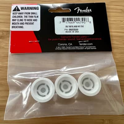 Fender Stratocaster Volume Tone Knobs White image 3
