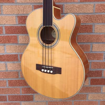 Johnson JB-2 4-F Fretless Acoustic-Electric Bass 2010's - Natural image 16