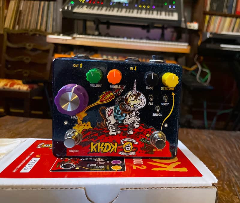 KHDK Electronics Unicorn Blood II Limited Edition Octave Fuzz 2020 - Space Sparkle Dark Matter Graphic image 1