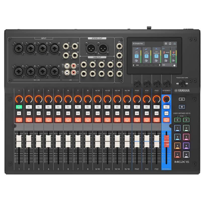 Yamaha MGX16 22-Channel Digital Mixing Console with Audio Interface Black image 1