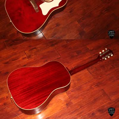 1967 Gibson J-45 ADJ, Rare Cherry Red finish image 2