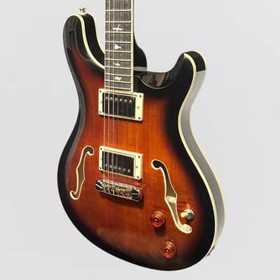 Paul Reed Smith PRS SE Hollowbody II Electric Guitar w/ Case - Black Gold Burst image 3