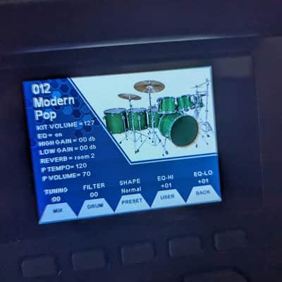 SIMMONS SD1250 Drum SOUND MODULE w/ Cable Harness; 'Bluetooth' capable image 3