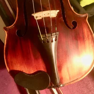 "Stainer" Violin Full sized 4/4 labeled 1697 Shaded dark brown image 4