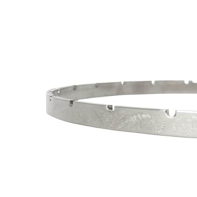 Gold Tone 11" Notched Engraved Tension Hoop (Installed) image 2