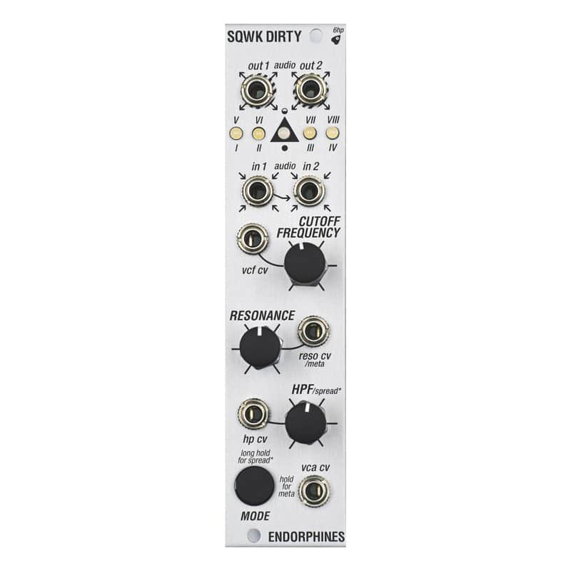 Endorphin.es Squawk Dirty To Me Filter Module (Silver) image 1