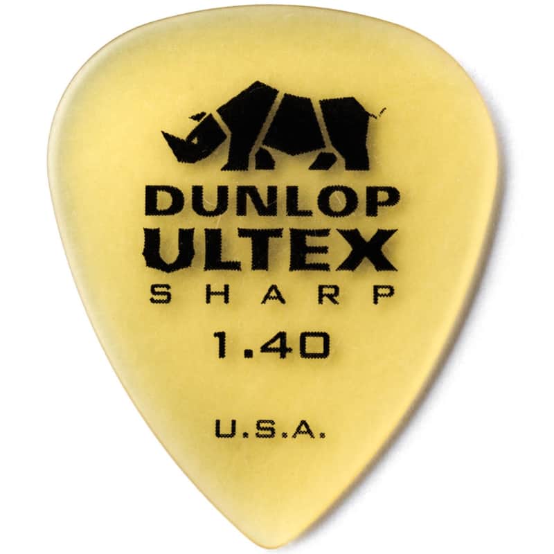 Dunlop 433R140 Ultex Sharp 1.40mm Guitar Picks (72-Pack) image 1