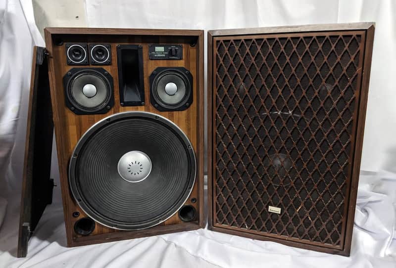 Vintage Pair of Sansui SP-X8000 4 Way 6 Speaker System - 70s Japan