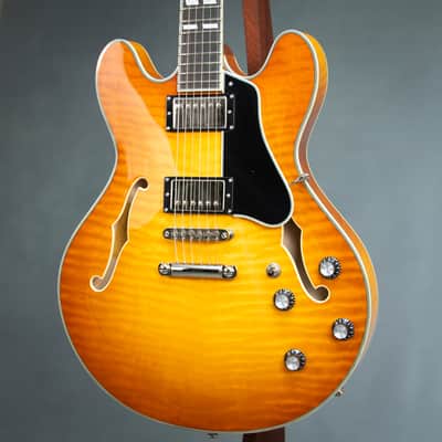 Eastman T486 Thinline Electric Guitar - Goldburst - P2501465 image 4