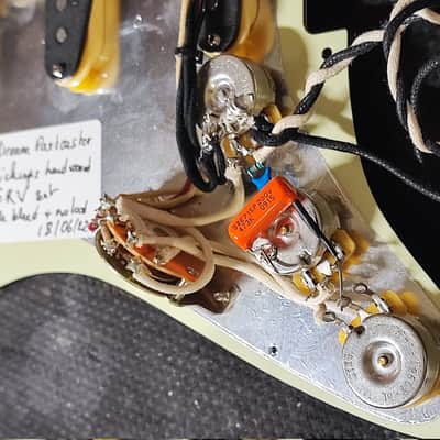 MyDream Partcaster Custom Built - Sonic Blue Wenge SRV image 12
