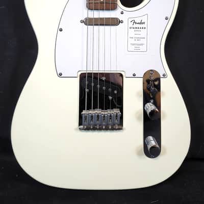 Fender Standard Telecaster Electric Guitar Laurel Fingerboard, White Pickguard, Olympic White image 2