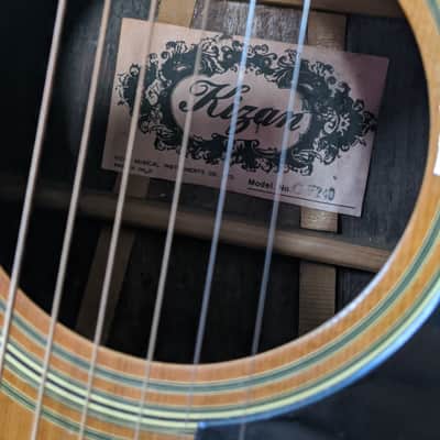 Yamaki/Kizan GF-240 1977 Natural transition guitar pre-Daion image 8