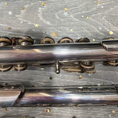 RARE Moritz Max Monnig Professional Handmade Solid Silver German Flute 1930-40 - sterling silver image 6