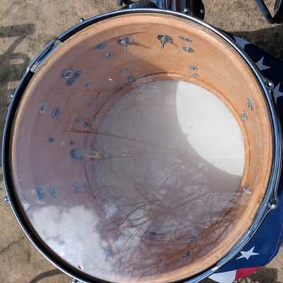 Immagine Slingerland Marching Snare Drum (Vintage -1970s) - Blue Sparkle - 9