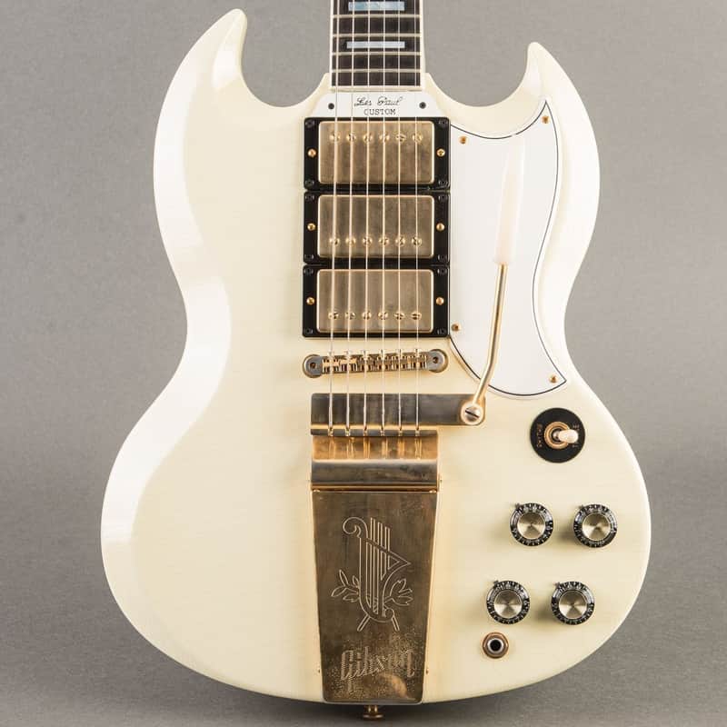 Gibson Custom Murphy Lab '63 Les Paul SG Custom Pre-Production Prototype #11, Ultra Light Aging 2020, Classic White image 1