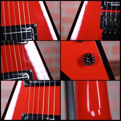Dean USA Dime Razorback V Red with Black Bevels 2007 w/OHSC image 12