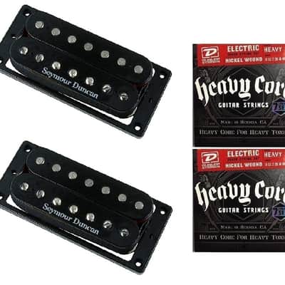 Seymour Duncan SH-4 JB & SH-2 Jazz Hot Rodded Black 7 String Humbucker Pickup Set ( 2 STRING SETS ) image 1
